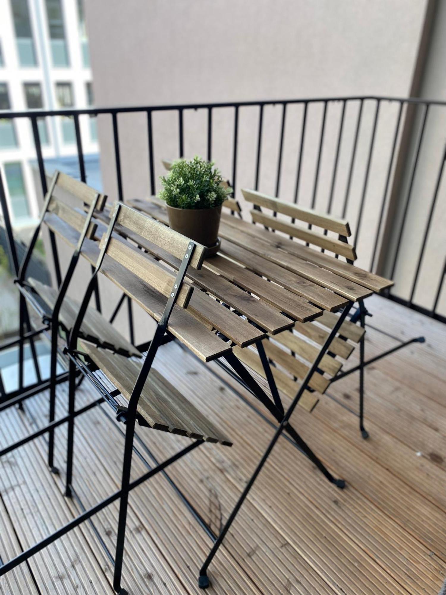 Eiwelhome - Stilvoll, Urban-Ruhig Schlafen, Bahnhofsnah, Balkon Erfurt Eksteriør bilde